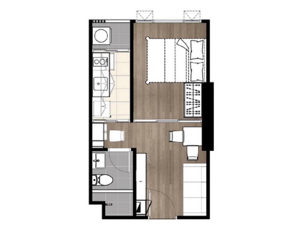 Knightsbridge Kaset Society / 1 Bedroom (FOR SALE), ไนท์บริดจ์ เกษตร โซไซตี้ / 1 ห้องนอน (ขาย) MEAW163