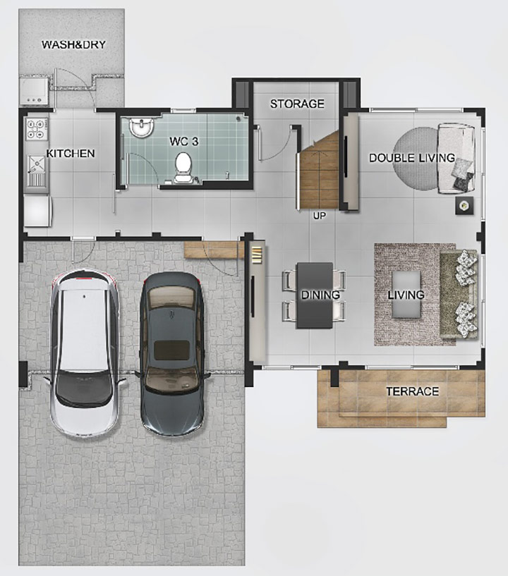 ไลฟ์ บางกอก บูเลอวาร์ด รามอินทรา 65 / 3 ห้องนอน (ขาย), Life Bangkok Boulevard Ramintra 65 / 3 Bedrooms (SALE) TAN433