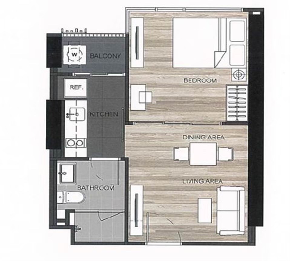 The Line Jatujak - Mochit / 1 Bedroom (SALE WITH TENANT), เดอะ ไลน์ จตุจักร - หมอชิต / 1 ห้องนอน (ขายพร้อมผู้เช่า) PLOYW186