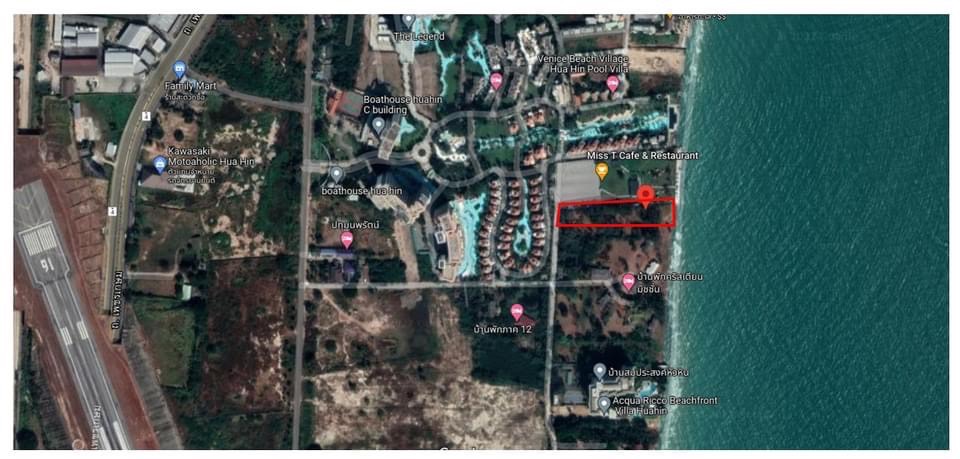 ที่ดิน ติดทะเลหาดชะอำ หัวหิน / 4 ไร่ 2 งาน 11 ตารางวา (ขาย), Beachfront Land Cha Am Hua Hin / 7,244 Square Metre (FOR SALE) COF406