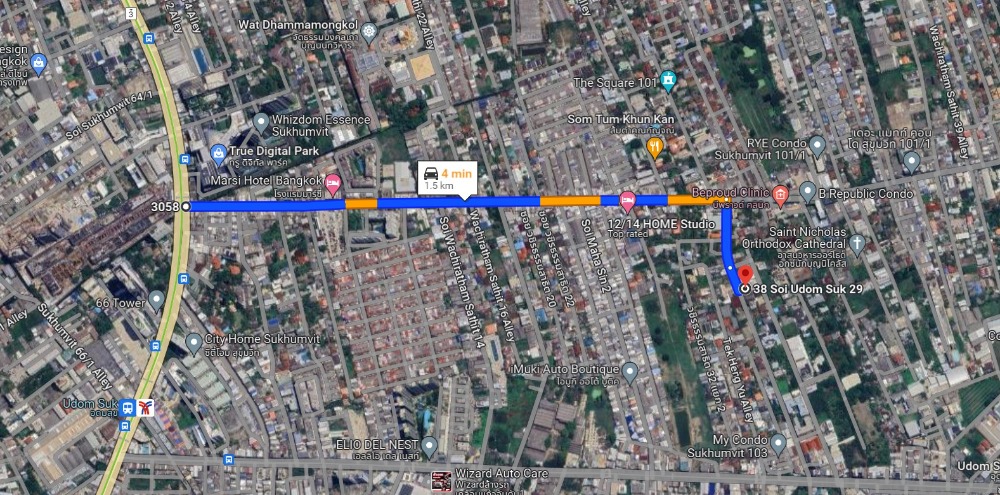 ที่ดินพร้อมสิ่งปลูกสร้าง ซอยอุดมสุข 29 / 210 ตารางวา (ขาย), Land with Building Soi Udomsuk 29 / 840 Square Metre (FOR SALE) PUY230