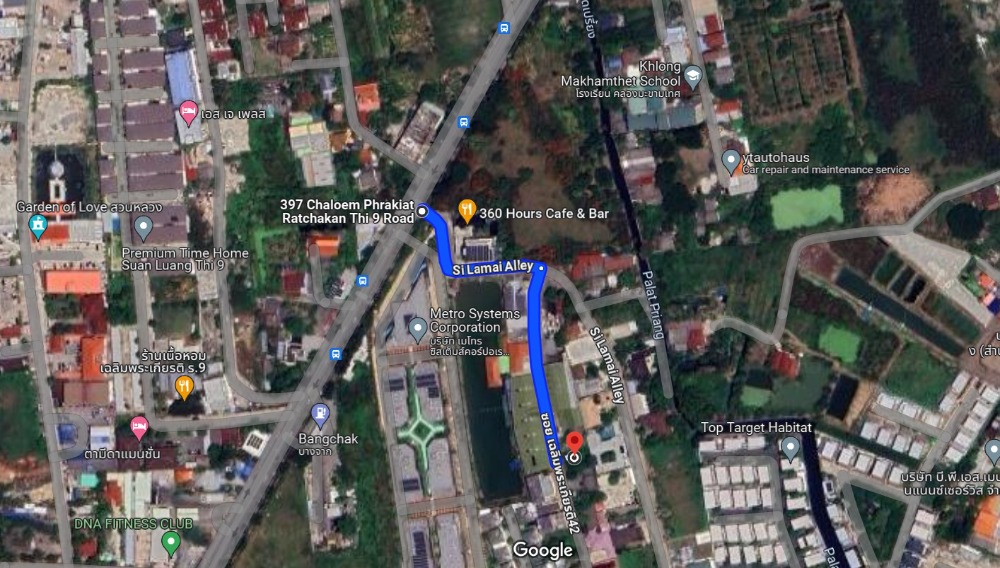 ที่ดิน ถนนเฉลิมพระเกียรติ ร.9 ซอย 42 / 100 ตารางวา (ขาย), Land Chaloem Phrakiat Ratchakan Thi 9 Road Soi 42 / 400 square Metre (FOR SALE) PUY242