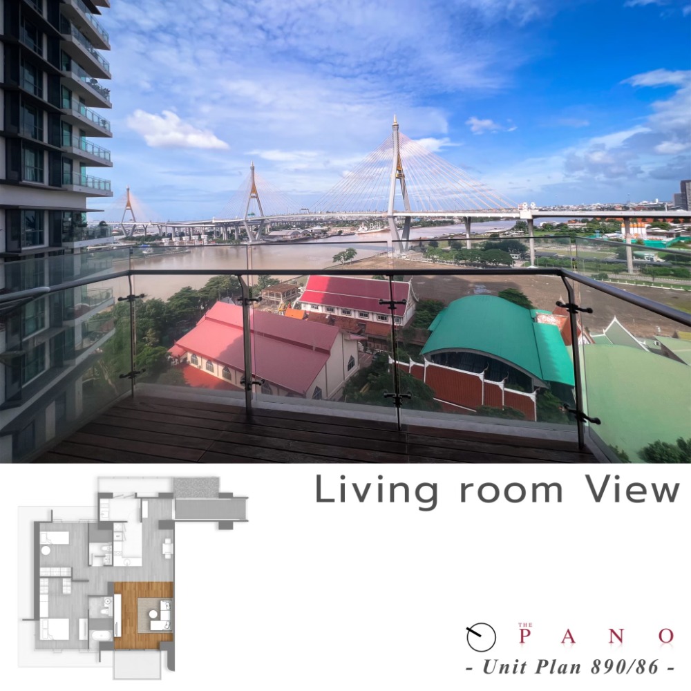 The Pano Rama 3 / 2 Bedrooms (SALE), เดอะ พาโน พระราม 3 / 2 ห้องนอน (ขาย) NUT936