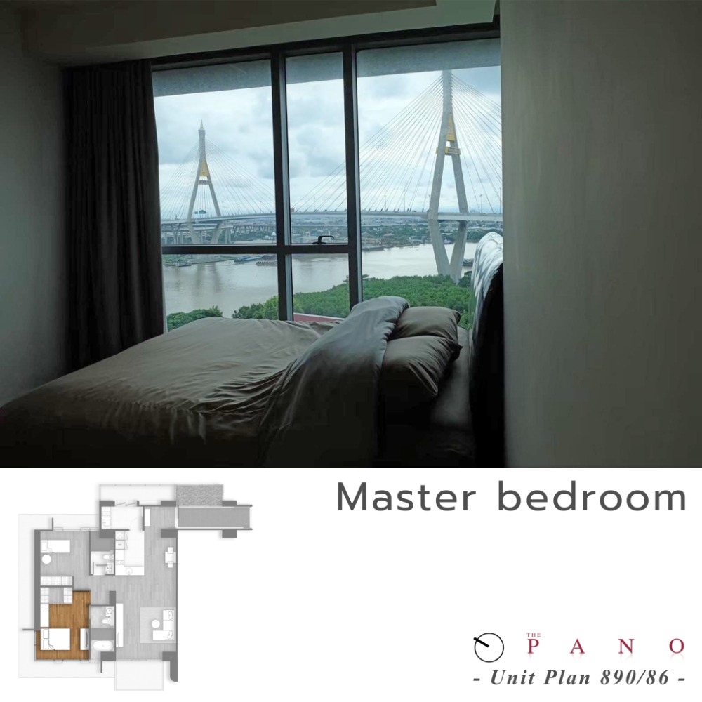 The Pano Rama 3 / 2 Bedrooms (SALE), เดอะ พาโน พระราม 3 / 2 ห้องนอน (ขาย) NUT936