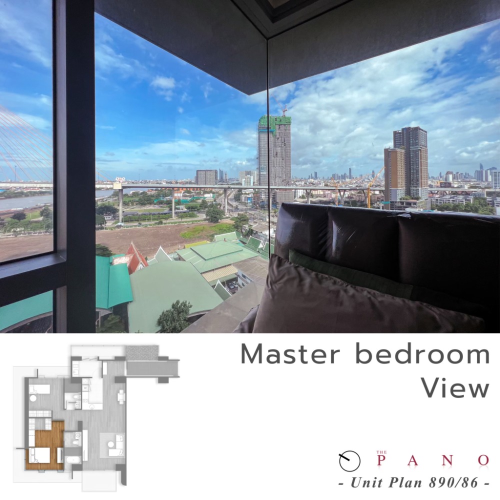 The Pano Rama 3 / 2 Bedrooms (SALE), เดอะ พาโน พระราม 3 / 2 ห้องนอน (ขาย) NUT936