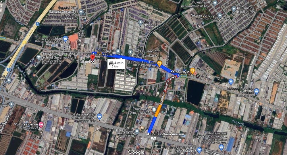 ที่ดิน ถนน หนามแดง - บางพลี / 1 ไร่ 3 งาน 97 ตารางวา (ขาย), Land Namdaeng - Bangplee Road / 3,188 Square Metre (FOR SALE) PUY266