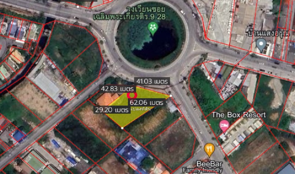 ที่ดิน วงเวียนซอยเฉลิมพระเกียรติ ร.9 28 / 394 ตารางวา (ขาย), Land Roundabout Soi Chaloem Prakiat Ratchakan Thi 9 Soi 28 / 788 Square Metre (FOR SALE) PUY321