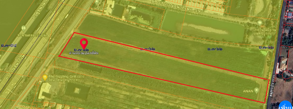 ที่ดินเปล่า ติดถนนคู่ขนานกาญจนาภิเษก / 31 ไร่ 24 ตารางวา (ขาย), Land next to Kanchanaphisek Parallel Road / 12.28 Sqaure Metre (FOR SALE) JANG174