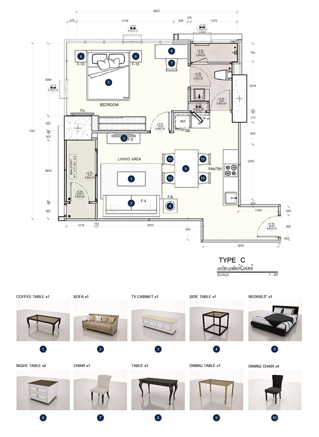 One Tower Pratamnak / 1 Bedroom (FOR SALE), วัน ทาวเวอร์ พระตำหนัก / 1 ห้องนอน (ขาย) NEWC091