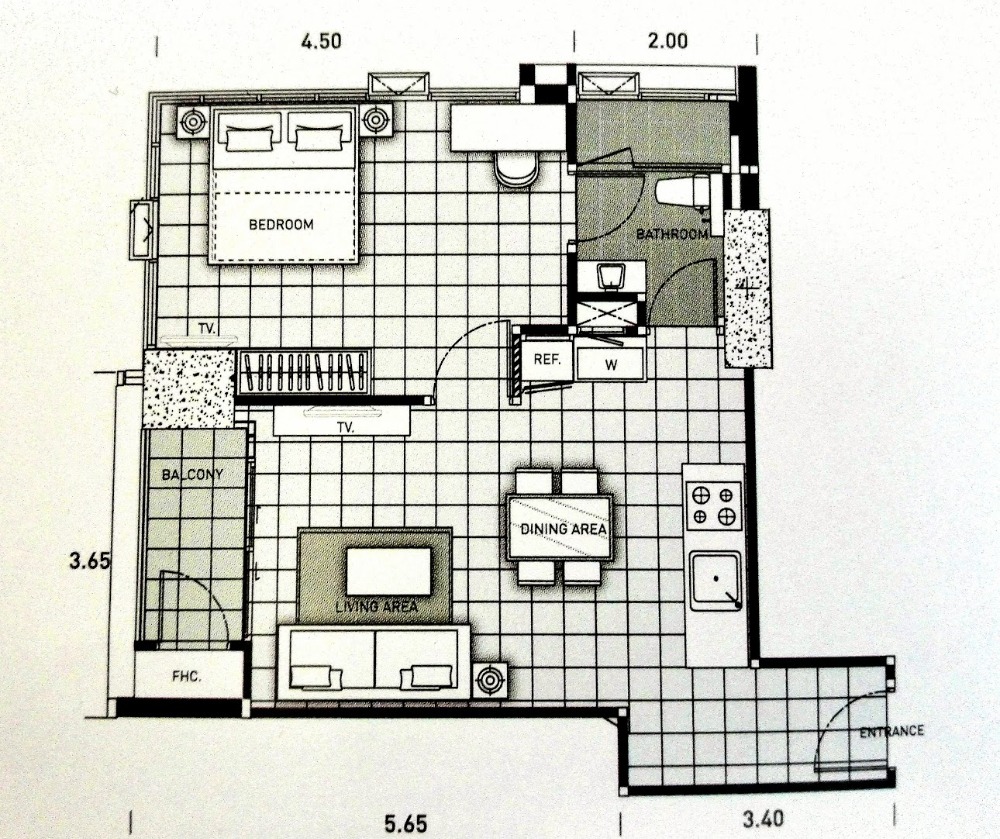 One Tower Pratamnak / 1 Bedroom (FOR SALE), วัน ทาวเวอร์ พระตำหนัก / 1 ห้องนอน (ขาย) NEWC091