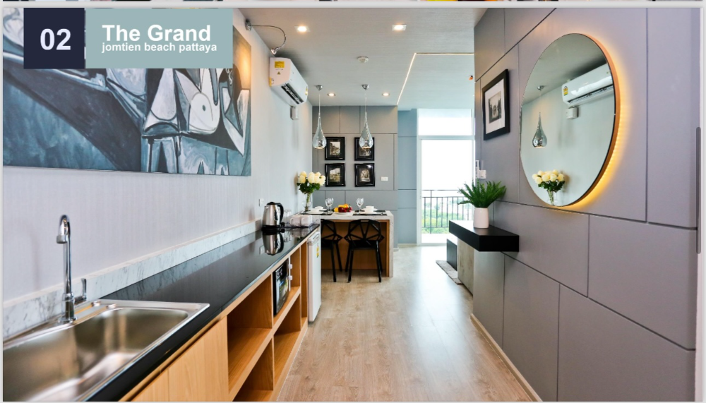 The Grand Jomtien Pattaya Beach / 1 Bedroom (FOR SALE), เดอะ แกรนด์ จอมเทียน พัทยา บีช / 1 ห้องนอน (ขาย) NEWC204