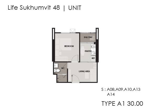 Life Sukhumvit 48 / 1 Bedroom (SALE WITH TENANT), ไลฟ์ สุขุมวิท 48 / 1 ห้องนอน (ขายพร้อมผู้เช่า) HL1087