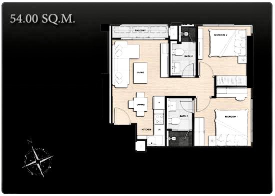 The Signature by Urbano / 2 Bedrooms (SALE WITH TENANT), เดอะ ซิกเนเจอร์ บาย เออร์บาโน่ / 2 ห้องนอน (ขายพร้อมผู้เช่า) PLOYW094