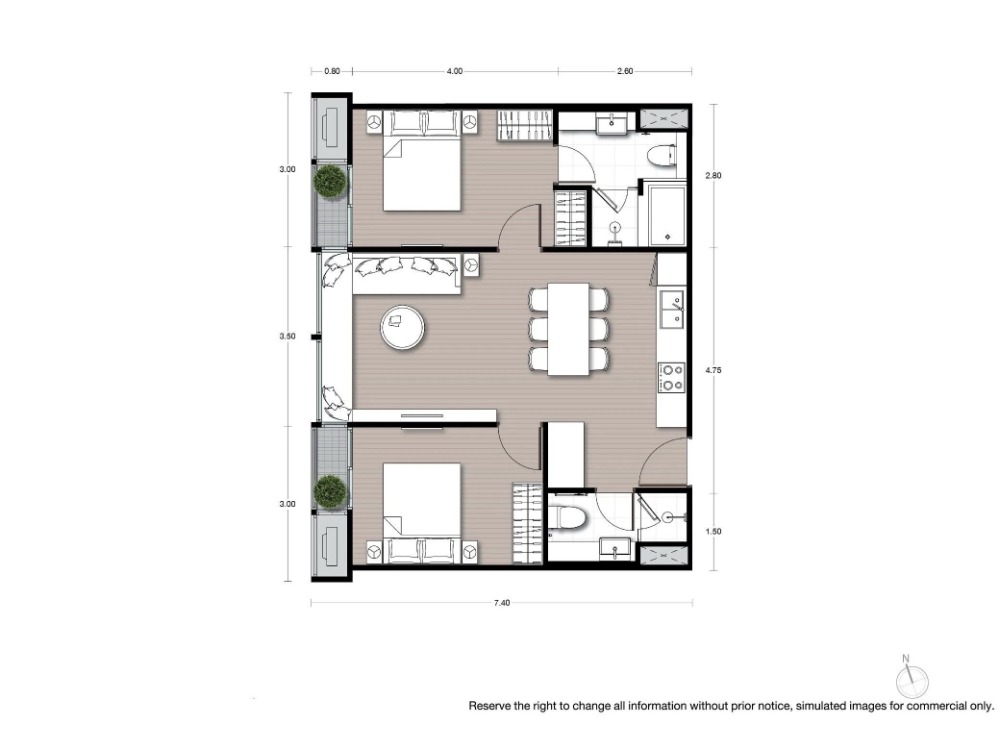 Noble Form Thonglor / 2 Bedrooms (FOR SALE), โนเบิล ฟอร์ม ทองหล่อ / 2 ห้องนอน (ขาย) HL1843