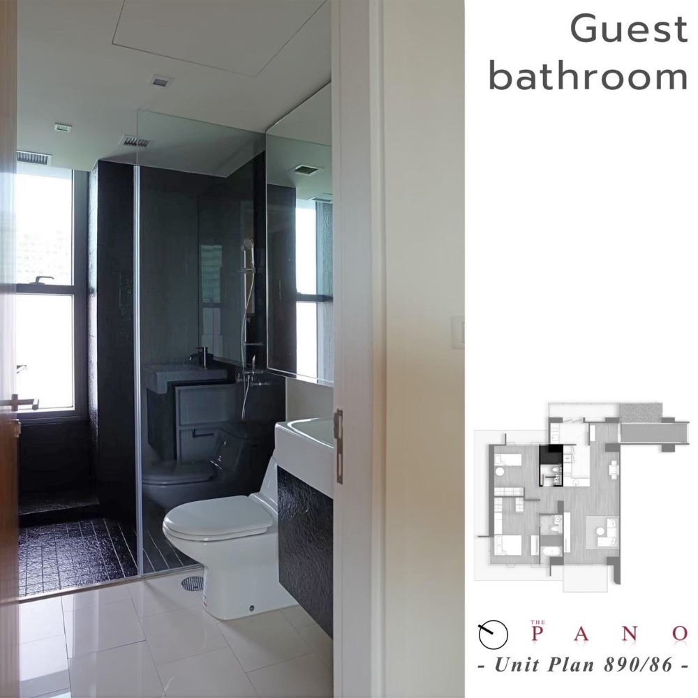 The Pano Rama 3 / 2 Bedrooms (SALE), เดอะ พาโน พระราม 3 / 2 ห้องนอน (ขาย) NUT1042