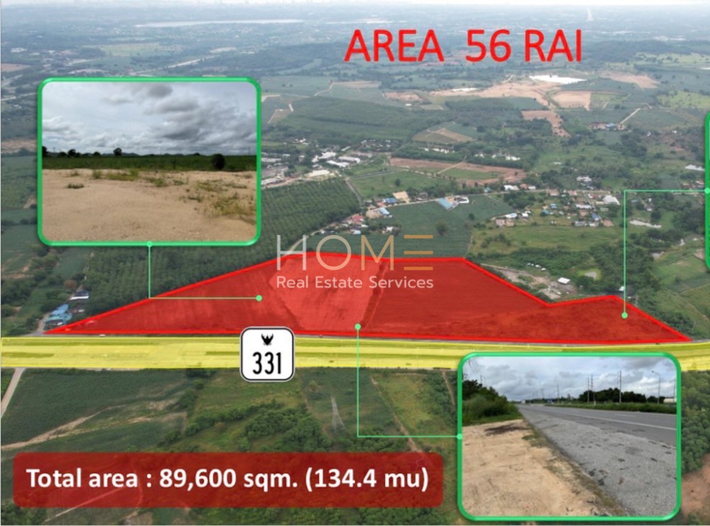 ที่ดิน ติดถนน 331 บางละมุง / (ขาย), Land next to Road 331 Bang Lamung / (SALE) NEWC350