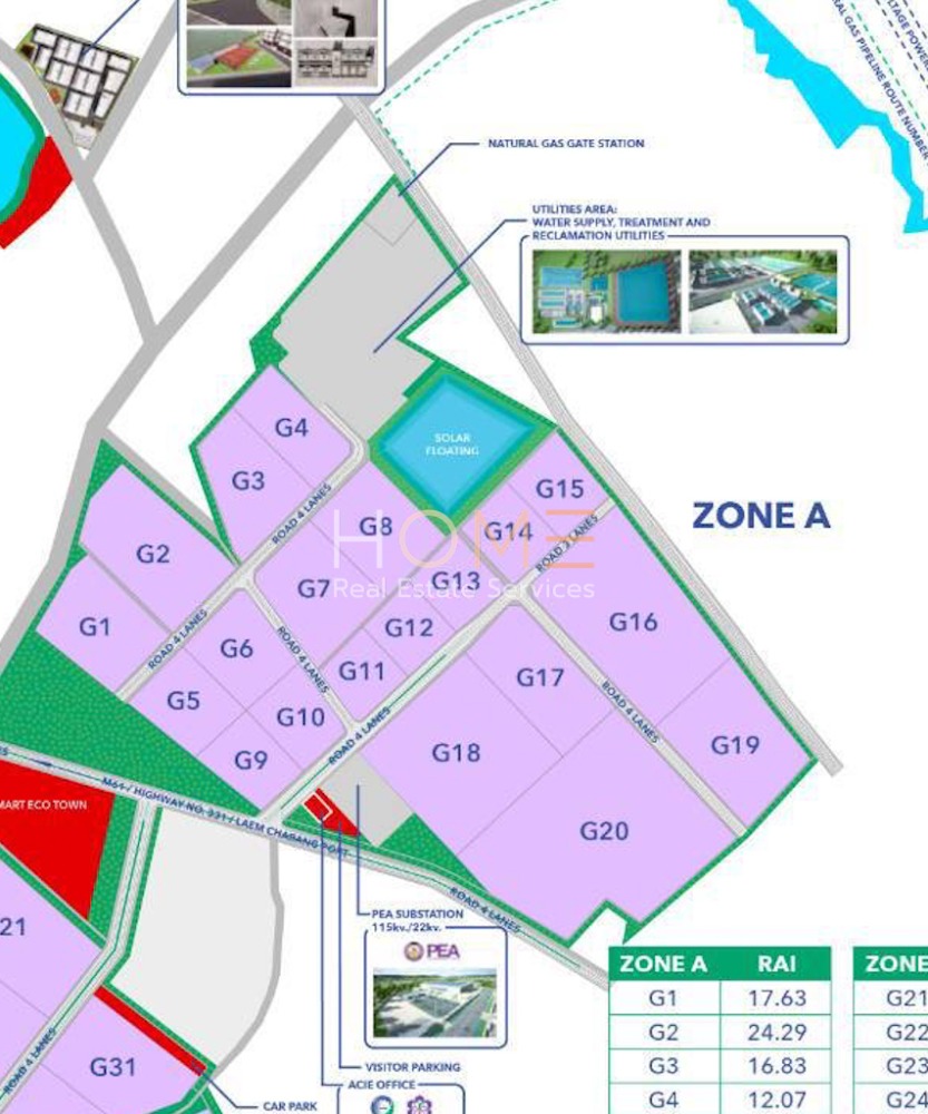 ที่ดิน นิคม Asia Clean Industrial Estate (Zone A) ชลบุรี / (ขาย), Land Asia Clean Industrial Estate (Zone A) Chonburi / (SALE) NEWC377