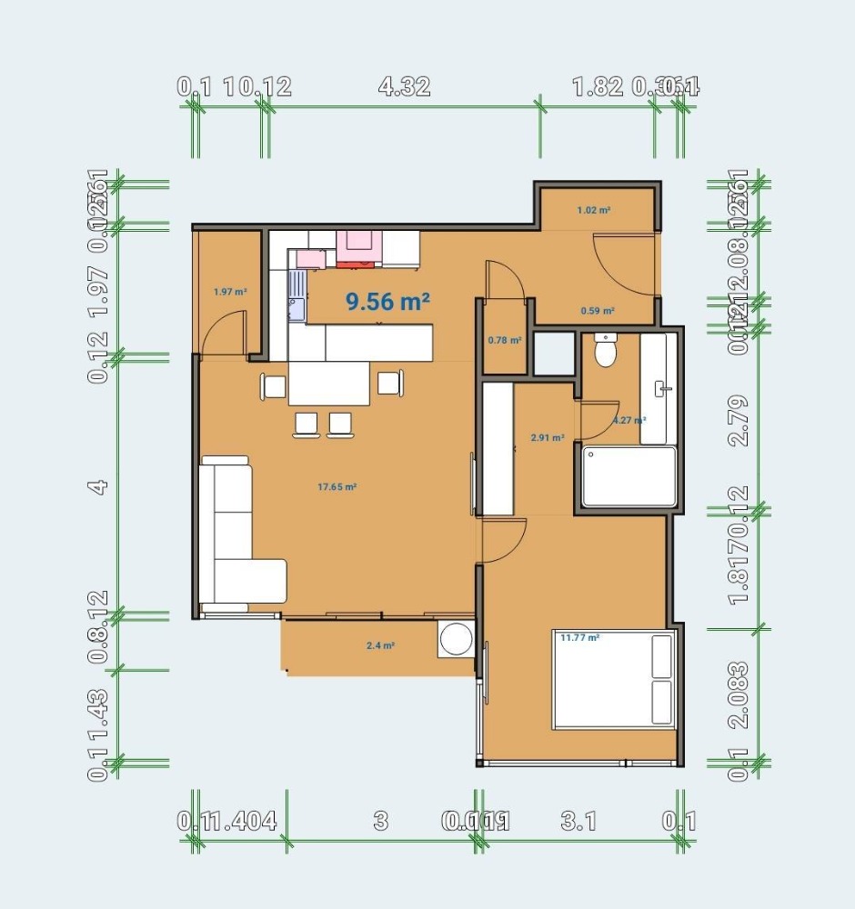 Wind Ratchayothin / 1 Bedroom (FOR SALE), วินด์ รัชโยธิน / 1 ห้องนอน (ขาย) QC048