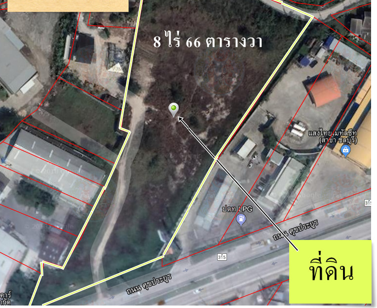 ที่ดิน ต.มาบโป่ง อ.พานทอง / (ขาย), Land Map Pong Phan Thong / (SALE) AA194