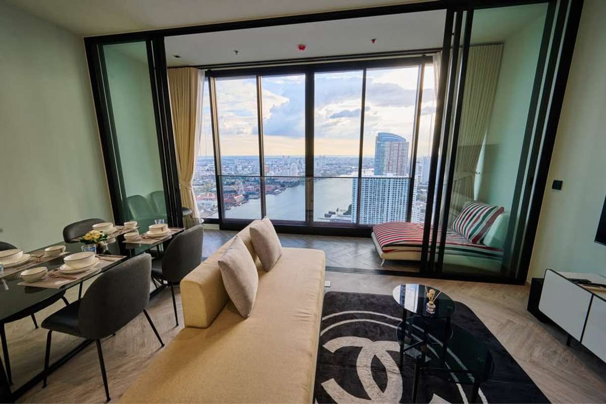 Chapter Charoennakhon - Riverside / 2 Bedrooms (SALE WITH TENENT), แชปเตอร์ เจริญนคร - ริเวอร์ไซด์ / 2 ห้องนอน (ขายพร้อมผู้เช่า) PT029