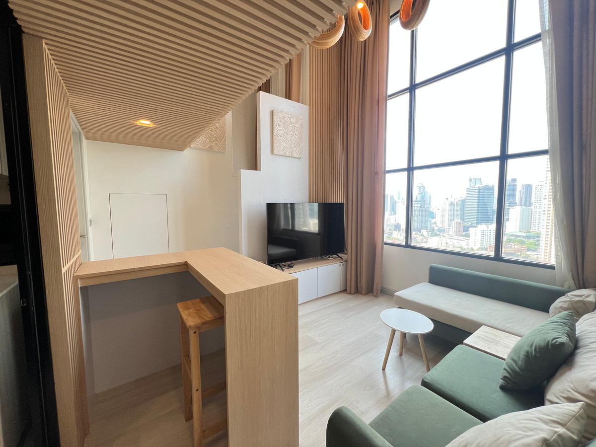 คอนโดใกล้ BTS ช่องนนทรี 600 ม. ✨ Knightsbridge Prime Sathorn / 1 Duplex Bedroom (FOR SALE), ไนท์บริดจ์ ไพร์ม สาทร / 1 ห้องนอนดูเพล็กซ์  (ขาย) LD018