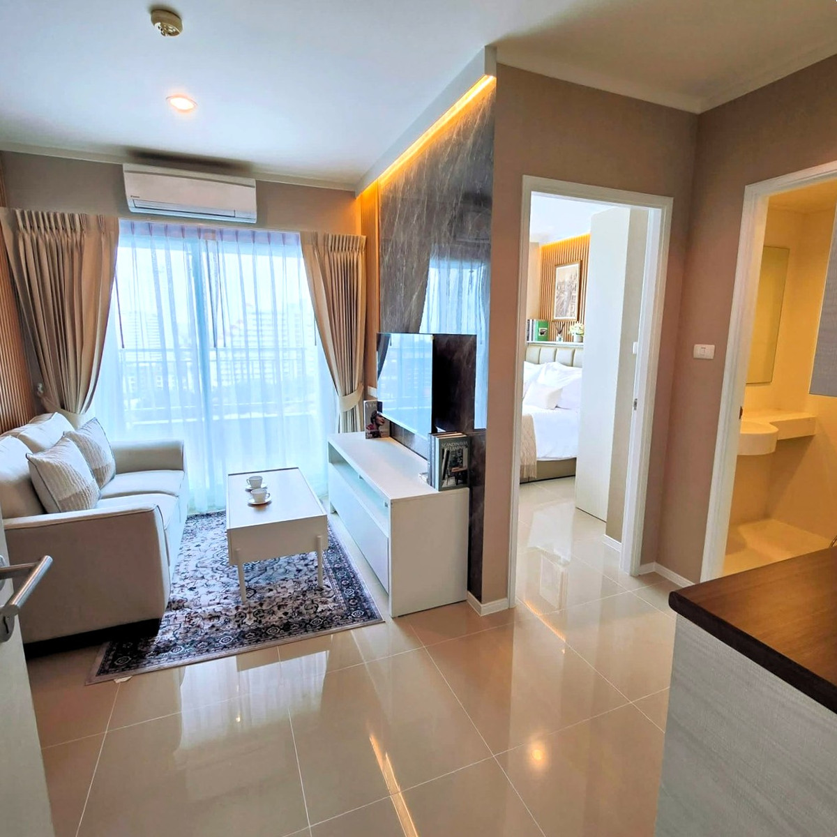 Sea View! รีโนเวทใหม่ ติดทะเล 50 ม. 🔥 Lumpini Seaview Jomtien / 1 Bedroom (FOR SALE), ลุมพินี ซีวิว จอมเทียน / 1 ห้องนอน (ขาย) AM093