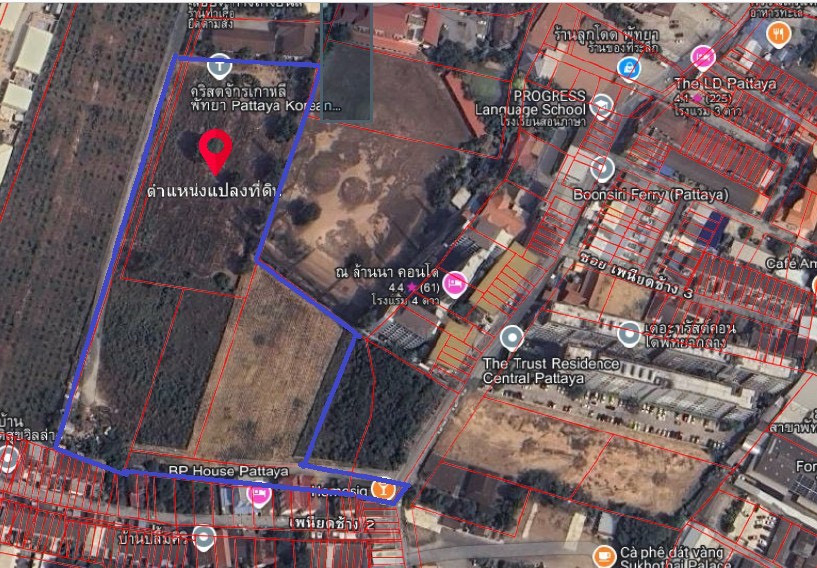 ที่ดิน 16 ไร่ ใจกลางพัทยาเหนือฝั่งทะเล (ขาย), Land 16 Rai North Pattaya Seaside (FOR SALE) BEWN210
