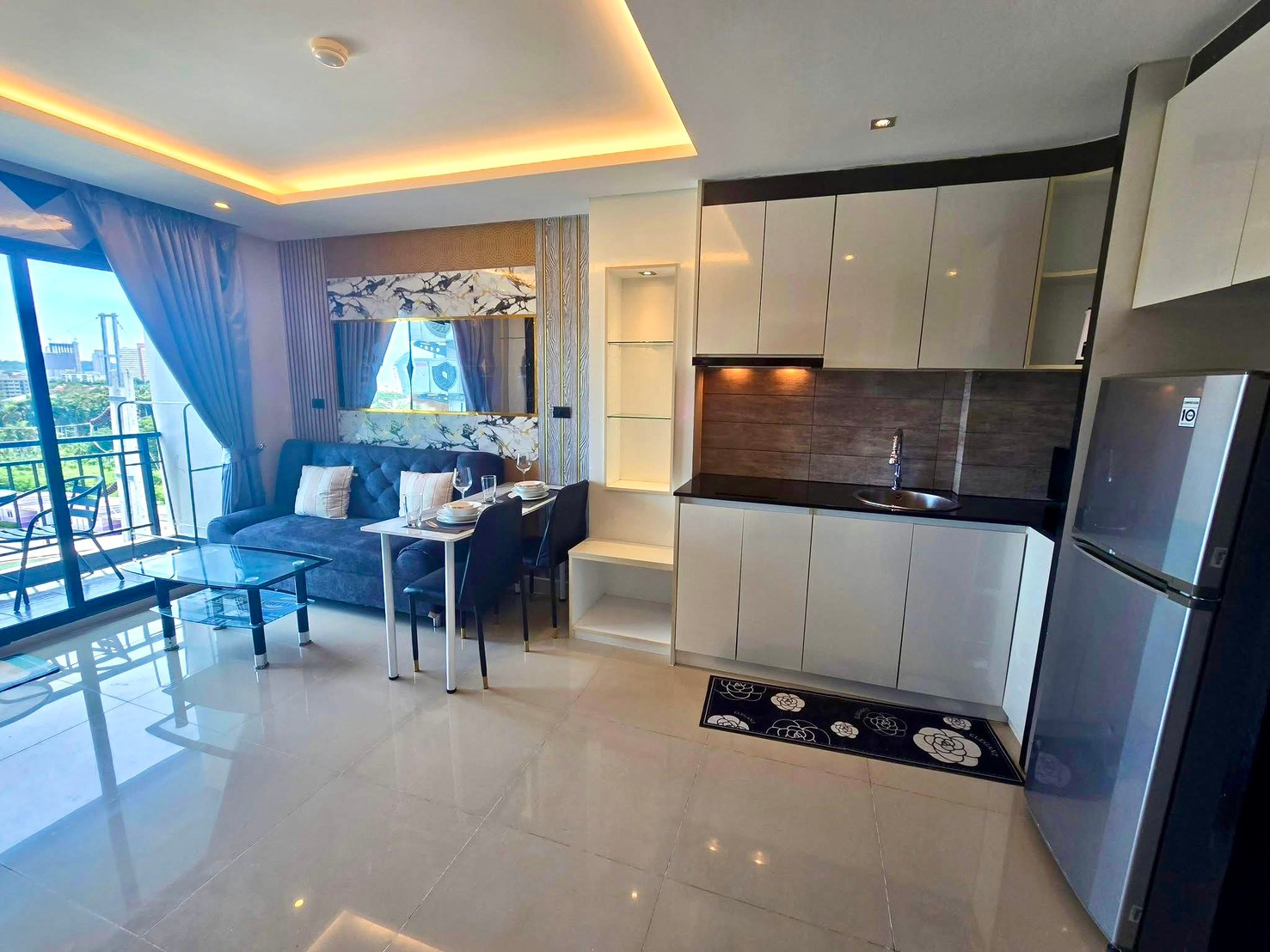 Porchland 3 The Blue Residence / 1 Bedroom (FOR RENT), พอชแลนด์ 3 เดอะบลู เรสซิเดนซ์ / 1 ห้องนอน (ให้เช่า) AM157