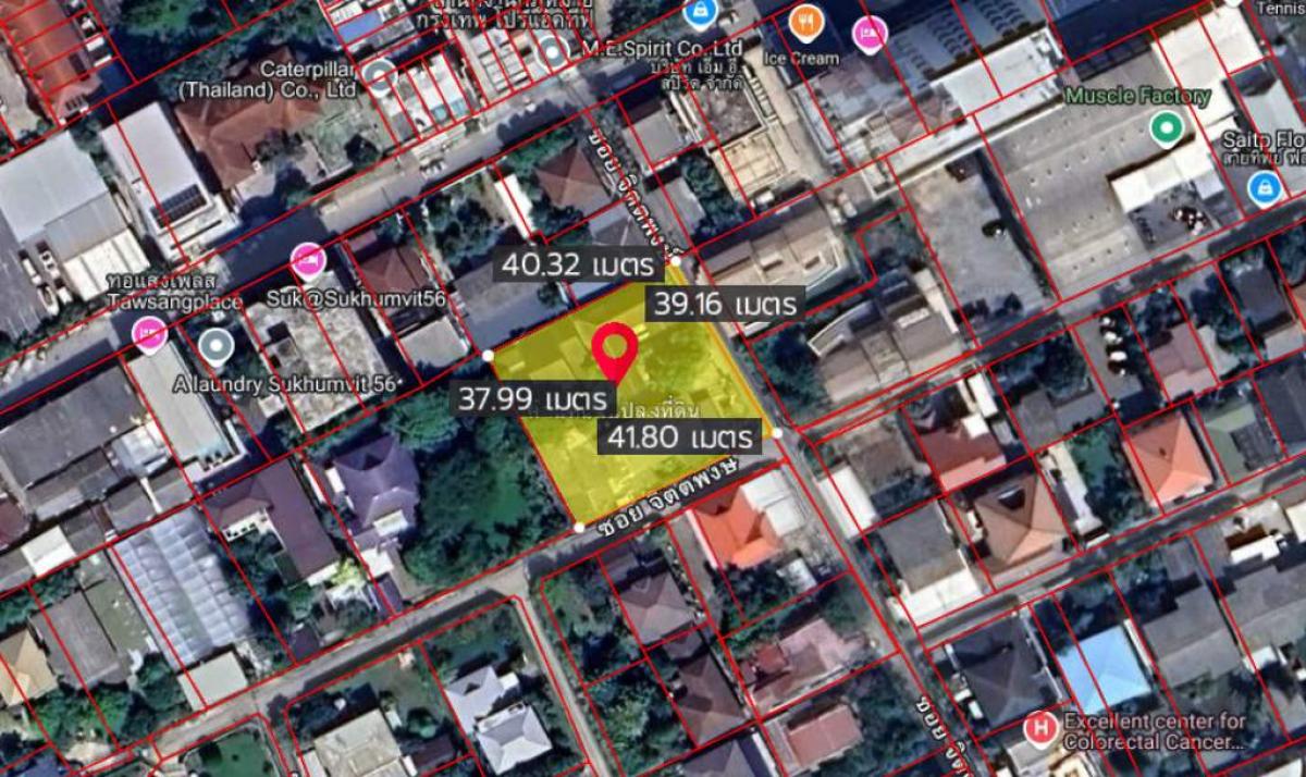 ที่ดินพร้อมสิ่งปลูกสร้าง ซอยสุขุมวิท 56 / 4 งาน 14 ตร.วา (ขาย), Land with buildings, Sukhumvit Soi 56. / 14 Square Wa (FOR SALE) GNG194