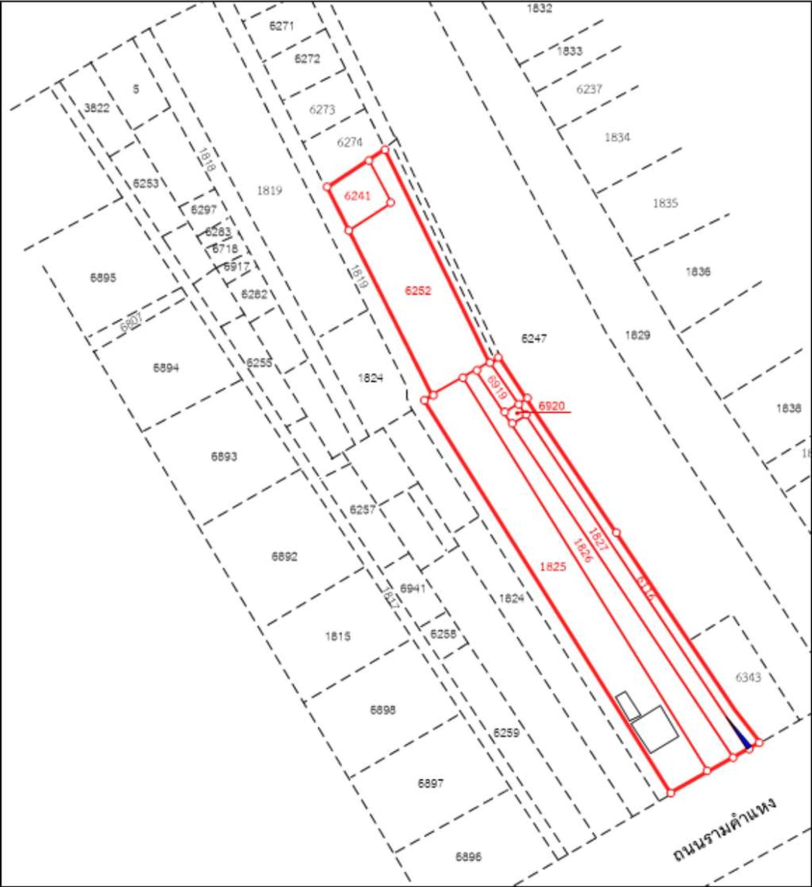 ที่ดินพร้อมสิ่งปลูกสร้าง รามคำแหง 127/4 3 ไร่ 27.2 ตร.วา. / 3 ไร่ 27.2 ตร.วา (ขาย), Land with buildings, Ramkhamhaeng 127/4, 3 rai 27.2 square wah. / 27.2 Square Wa (FOR SALE) PALM898