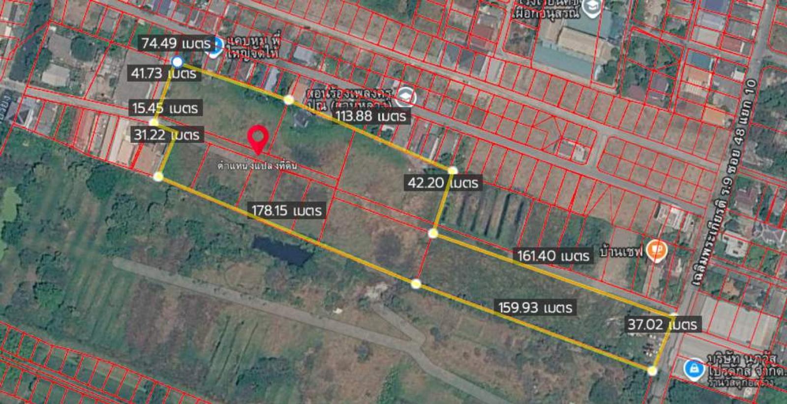 ที่ดิน 12-0-50 ไร่ เฉลิมพระเกียรติ รัชกาลที่ 9 ซอย 48 / 12 ไร่ 50 ตร.วา (ขาย), Land plot of 12-0-50 rai Chalerm Phra Kiat Rama IX Soi 48 / 50 Square Wa (FOR SALE) PALM900