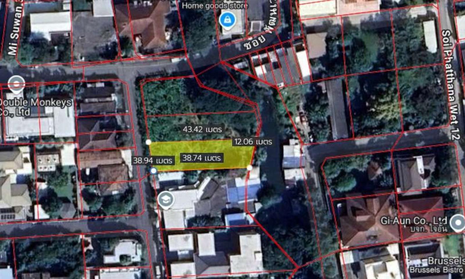 ที่ดินเปล่า 129 ตร.ว. ปรีดีพนมยงค์ 14 (แปลงด้านใน) / 129 ตร.วา (ให้เช่า), Vacant land, 129 sq.wa., Pridi Phanomyong 14 (inner plot). / 129 Square Wa (FOR RENT) GNG247