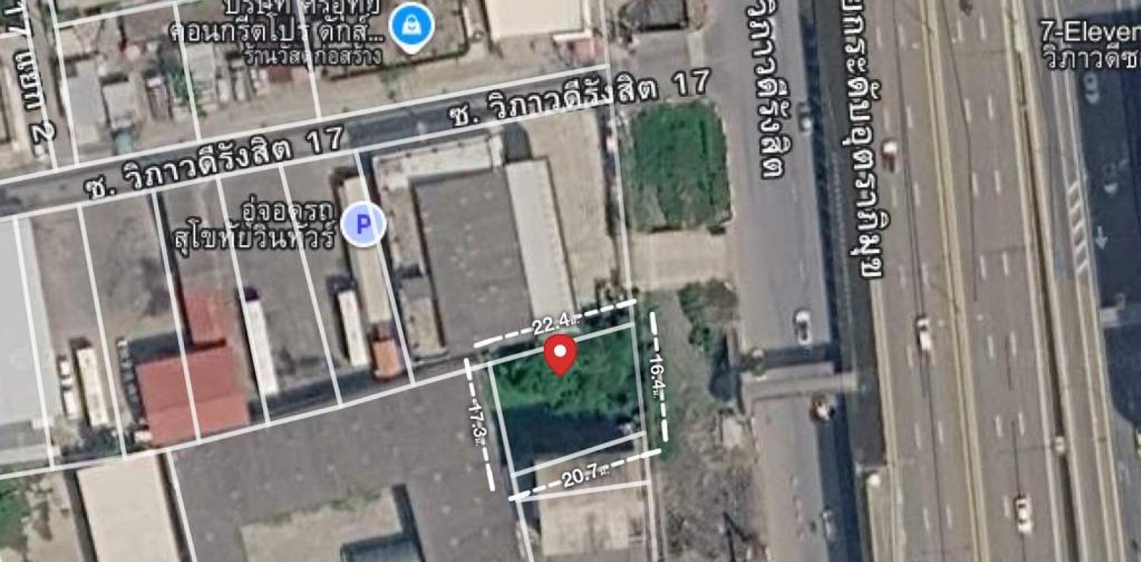 ที่ดินเปล่าวิภาวดี17 / 91 ตร.วา (ขาย), Vacant land on Vibhavadi 17 / 91 Square Wa (FOR SALE) TPM460