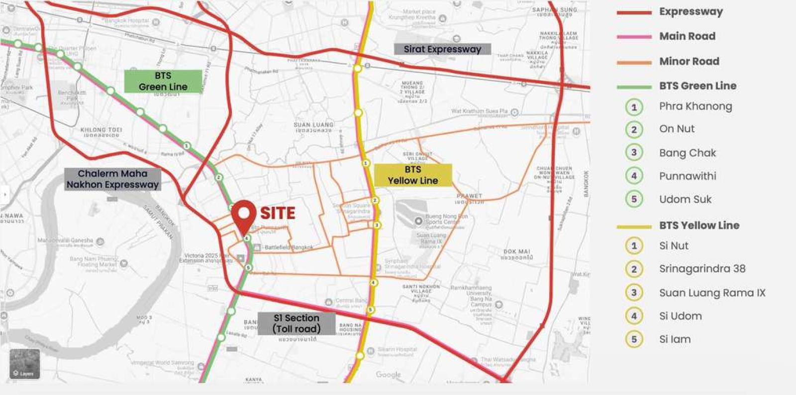 ที่ดินสุขุมวิท 101 ติด รถไฟฟ้าสถานีปุณณวิถี / 2 ไร่ 1 งาน 85 ตร.วา (ขาย), Land in Sukhumvit 101, adjacent to Punnawithi BTS station. / 85 Square Wa (FOR SALE) PALM914